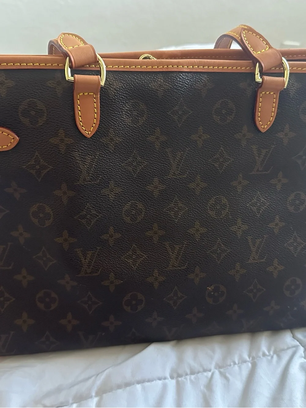 Classic Brown Leather LV Bag